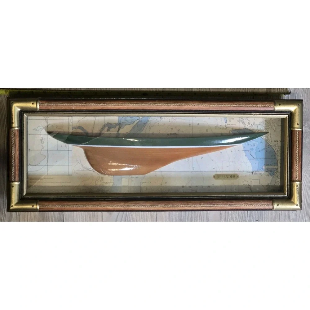 DEFENDER Boat Framed Shadow Box 23